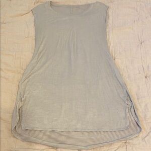 Lululemon Athletica Gray Asymmetrical Tank Top